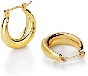 LILIE&WHITE Chunky Gold Hoop Ea...