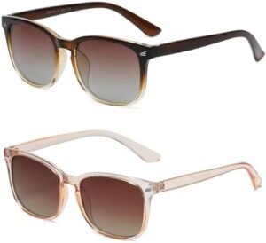 DUSHINE Polarized Retro Sunglasses
