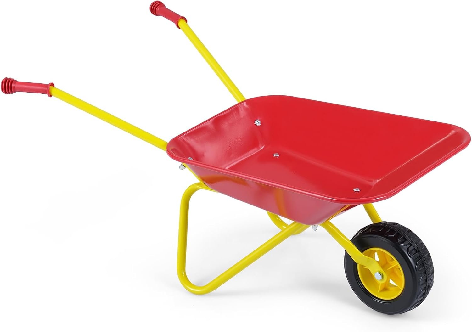 Costzon Kids Wheelbarrow — Children's Garden Cart with All-Terrain Wheels