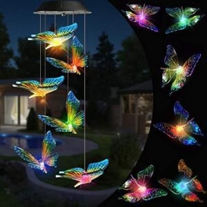 Toodour Solar Butterfly Wind Chimes...