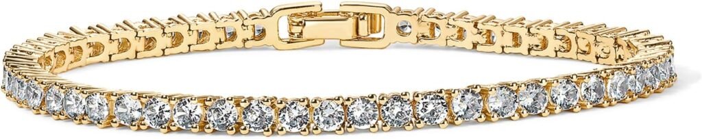 PAVOI 14K Gold Plated Cubic Zirconi...