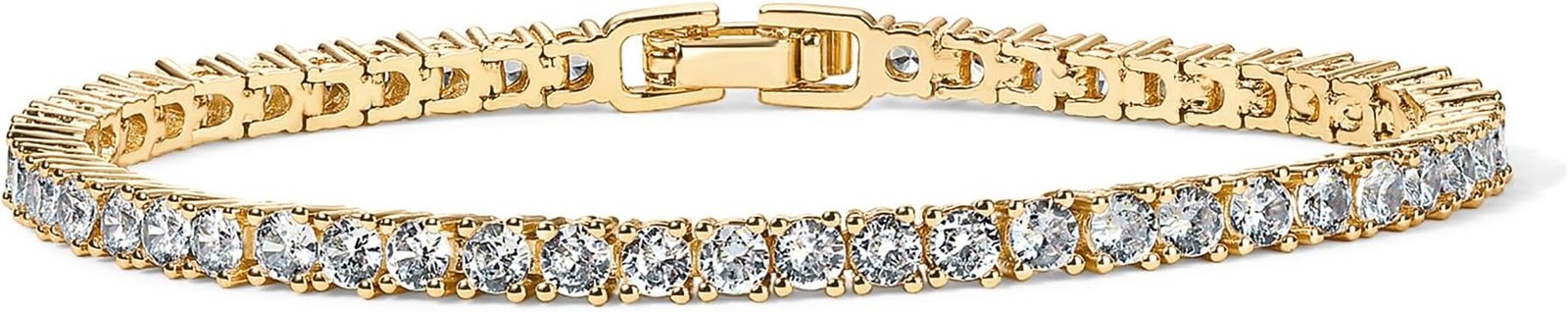 PAVOI 14K Gold Plated Cubic Zirconia Tennis Bracelet