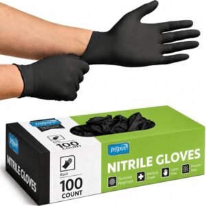 Inspire Black Nitrile Disposable Gl...
