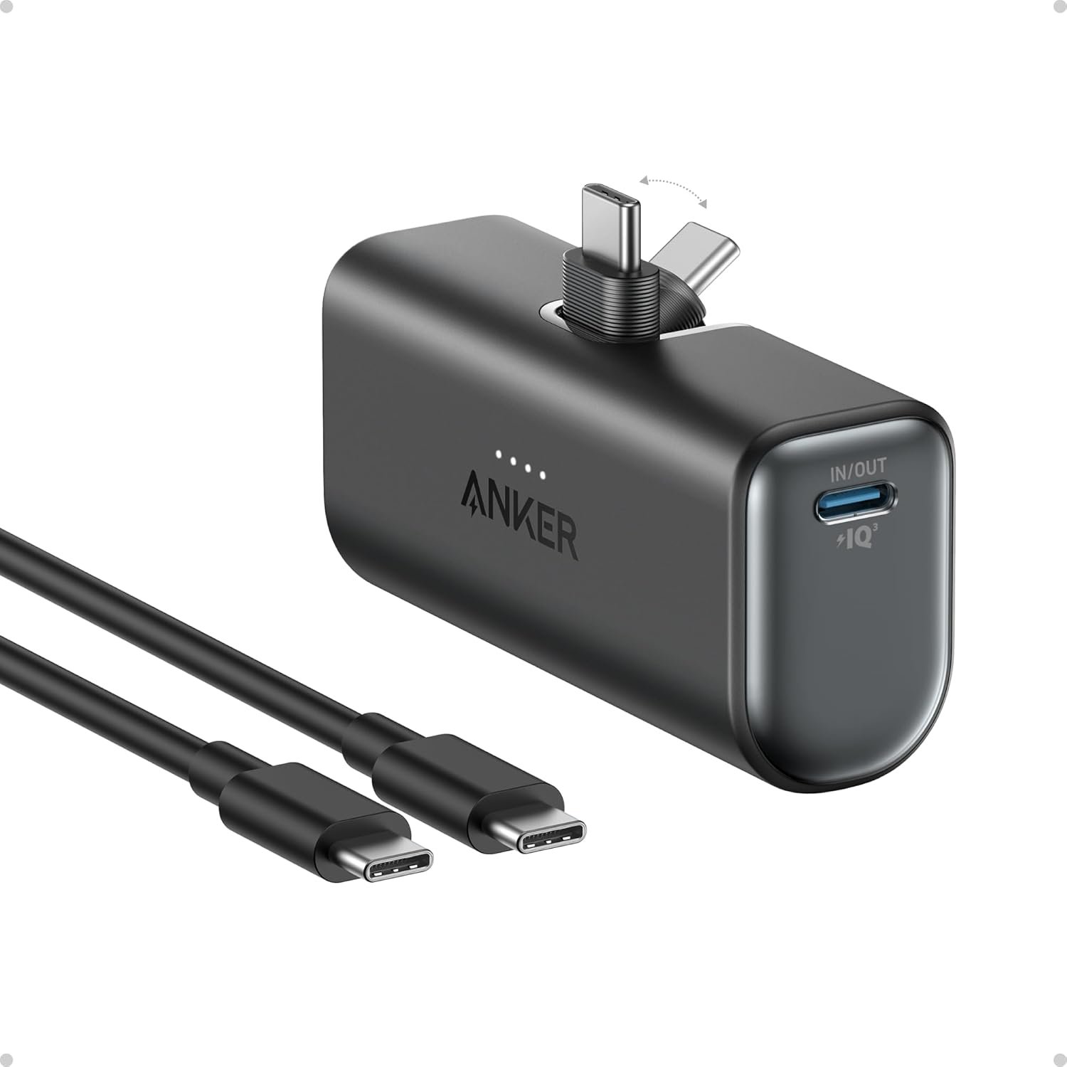 Anker Nano Power Bank (USB-C, Foldable Connector)