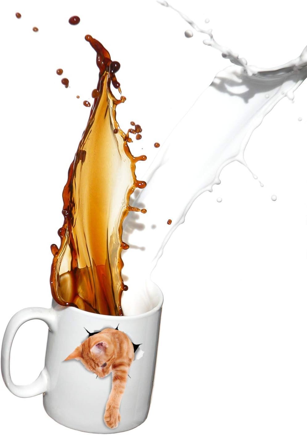 Winston & Bear Adorable Ginger Cat Coffee Mug - Ceramic Funny Coffee Mug Gift for Tabby Cat Lovers (11oz) - Image 5