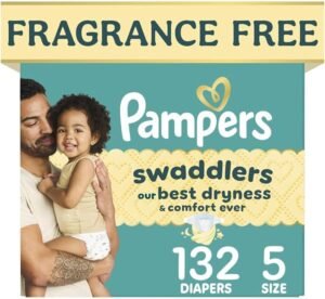 Pampers Swaddlers Diapers, Size 5 (...