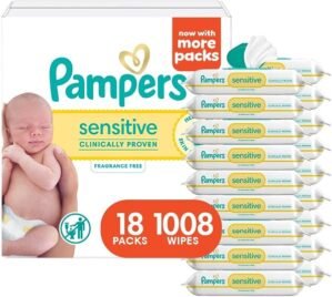 Pampers Sensitive Baby Wipes, Clini...