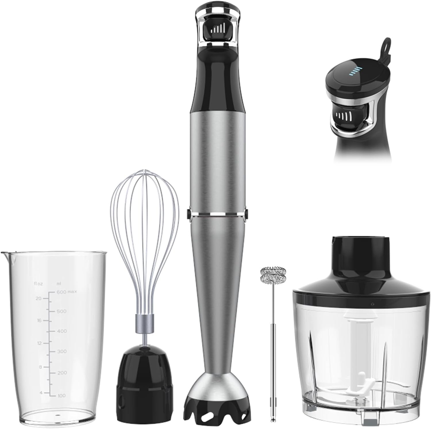 Immersion Blender Handheld 5-in-1 Set (1100W)
