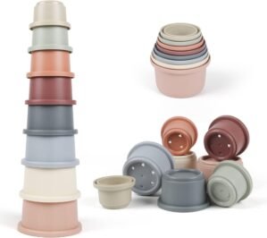 Montessori Baby Bath Stacking Cups