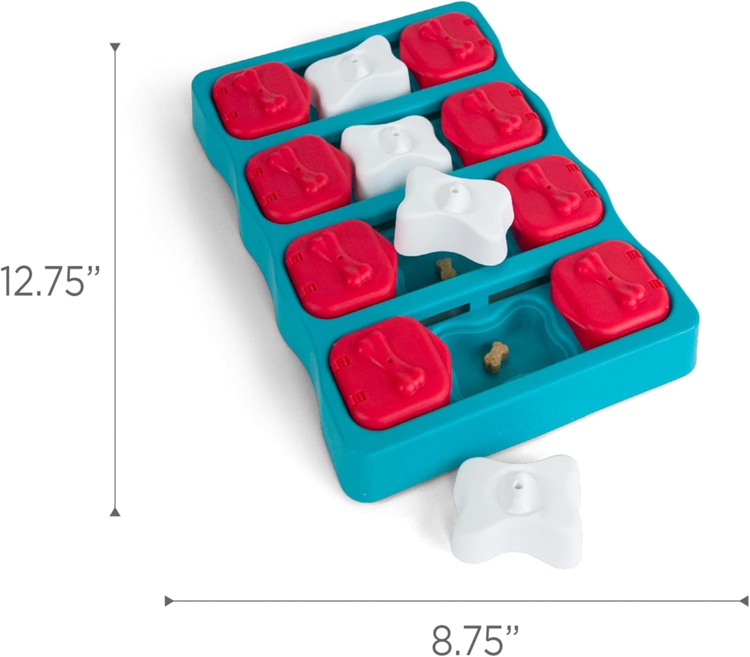 Outward Hound by Nina Ottosson Dog Brick – Interactive Treat Puzzle Enrichment Toy, Level 2 Intermediate - Image 7