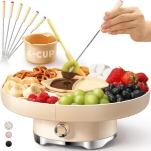 LUSHYUM Electric Chocolate Fondue S...