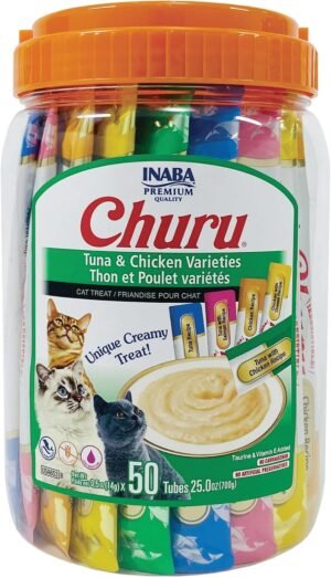 INABA Churu Cat Treats, Lickable, S...