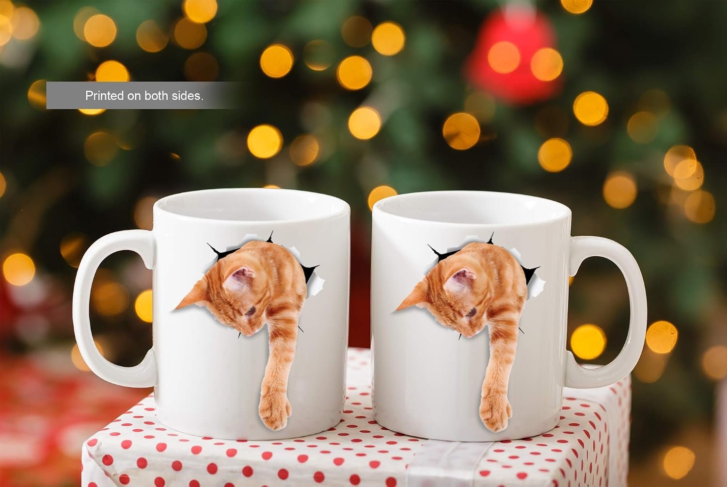 Winston & Bear Adorable Ginger Cat Coffee Mug - Ceramic Funny Coffee Mug Gift for Tabby Cat Lovers (11oz) - Image 6
