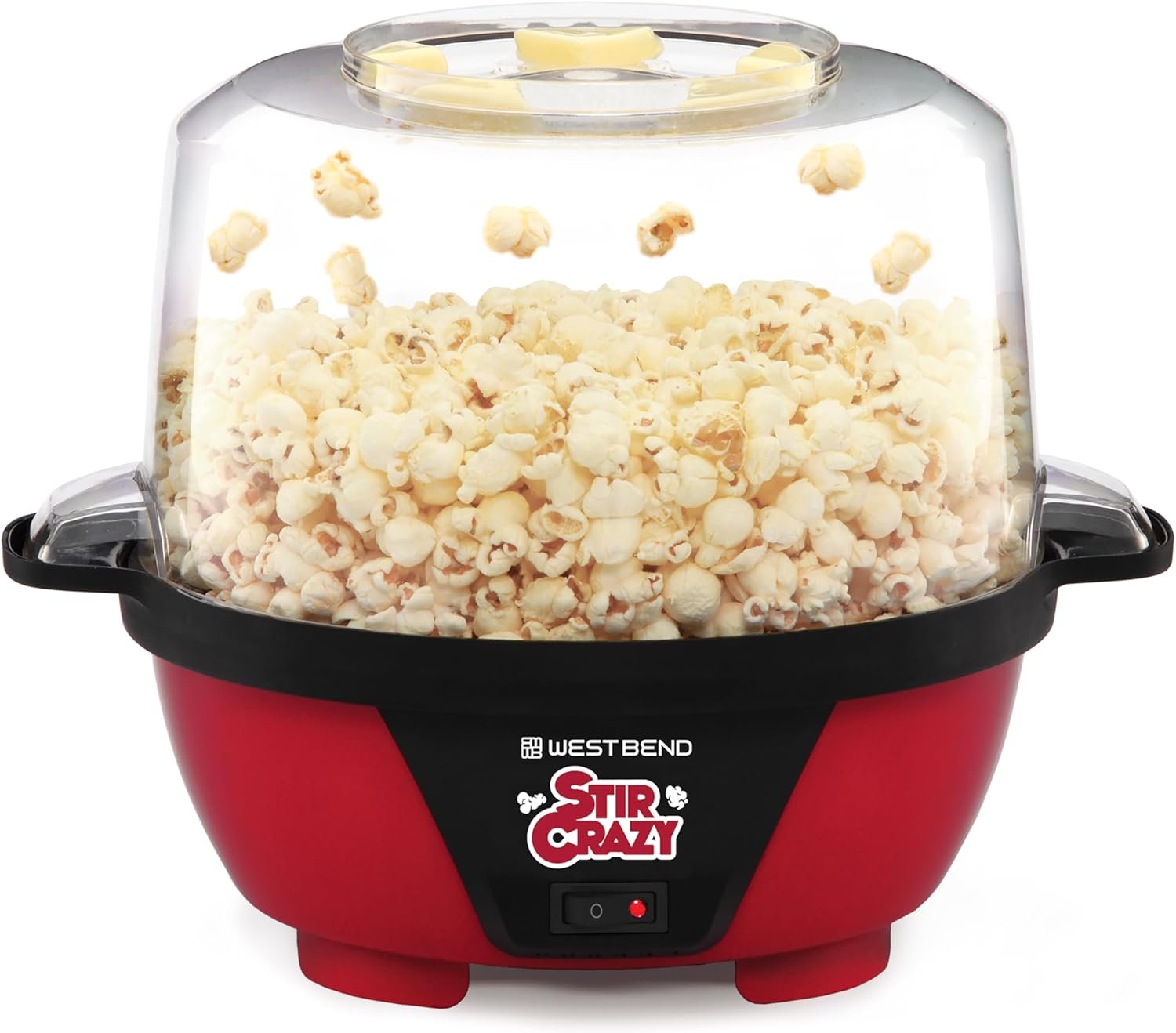 West Bend Stir Crazy Hot Oil Popcorn Popper (6 qt, Red)