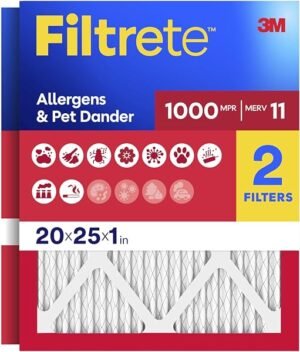 Filtrete 20x25x1 Air Filter, MERV 1...