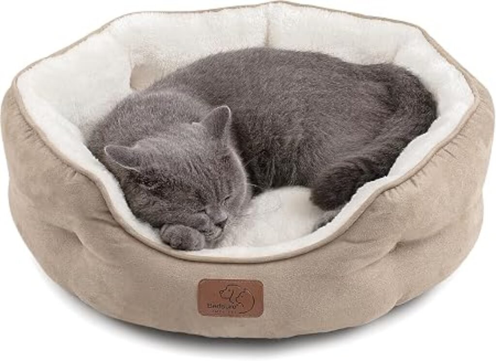 Bedsure Round Calming Cat & Sma...