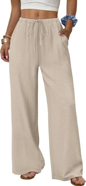 Sampeel Wide Leg Pants for Women Fl...