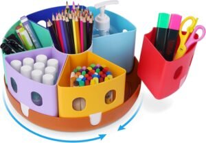 GAMENOTE Rotating Art Supplies Orga...