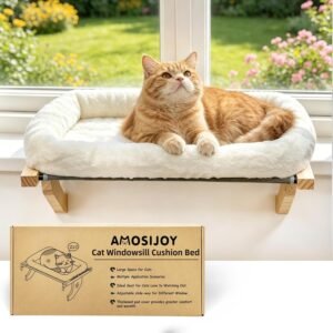 AMOSIJOY Cat Sill Window Perch Stur...