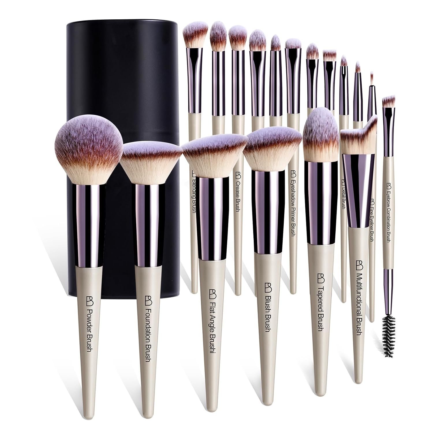 BS-MALL 18-Piece Professional Makeup Brush Set with Case