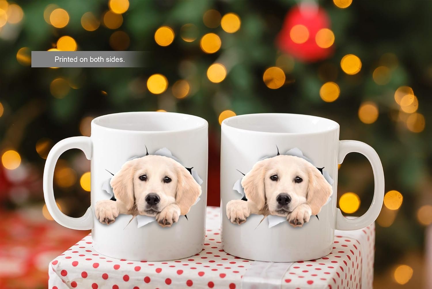 Winston & Bear Peaking Labrador Mug - Ceramic Dog Coffee Mug Gift for Dog Lovers Mom and Dad - Perfect Birthday or Christmas, Father's or Mother's Day Gift (11oz) - Image 6