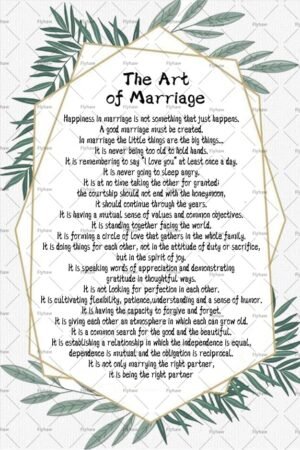 The Art Of Marriage Tin Signs Wall ...