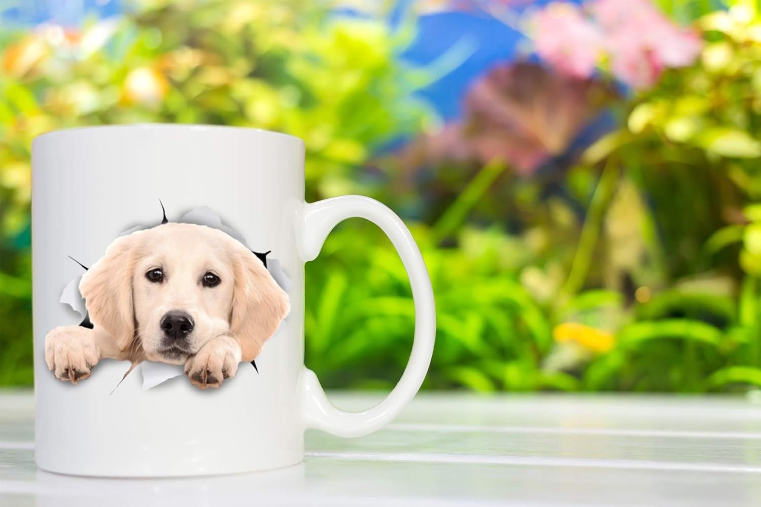 Winston & Bear Peaking Labrador Mug - Ceramic Dog Coffee Mug Gift for Dog Lovers Mom and Dad - Perfect Birthday or Christmas, Father's or Mother's Day Gift (11oz) - Image 5