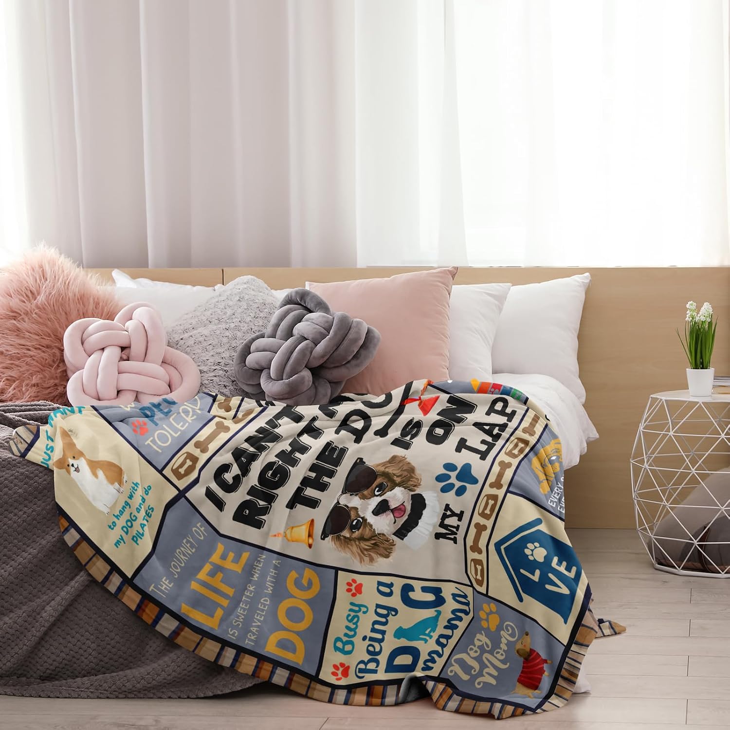 Dog Mom Gifts for Women, Dog Lovers Gifts, Presents for Dog Lovers/Moms Women, Doggie Blanket 50"x60", Presents from Doggie to Mom - Image 2