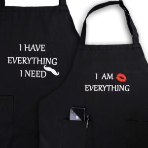 YIKA Couples Aprons Set of 2 – Wa...