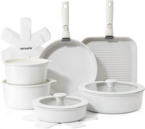 SENSARTE 17-Piece Detachable Handle...