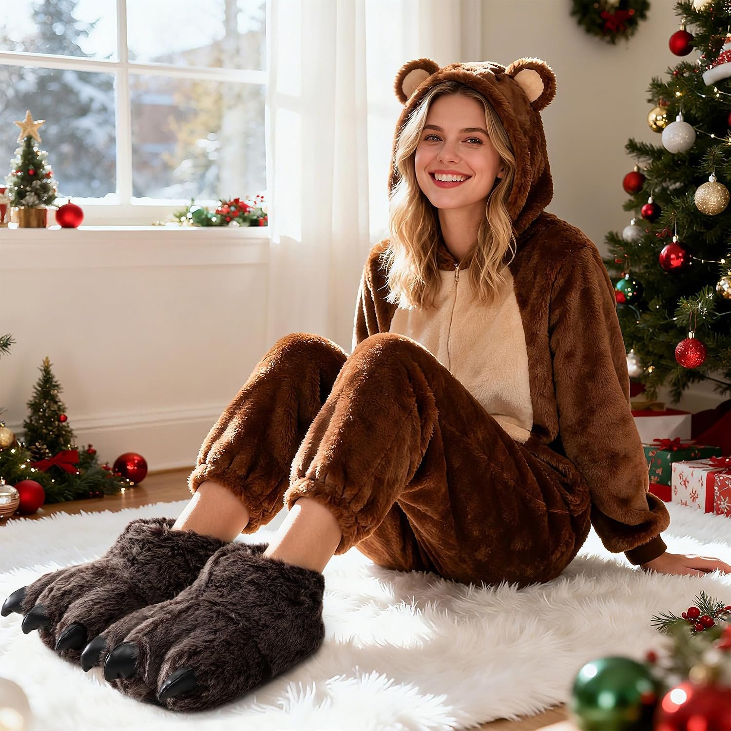 ULTRAIDEAS Animal Paw Slippers for Women and Men, Funny Claw Slippers for Adult and Kids, Unisex Cute Costume House Shoes - Image 2