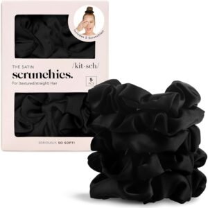Kitsch Satin Scrunchies — 5 Pack