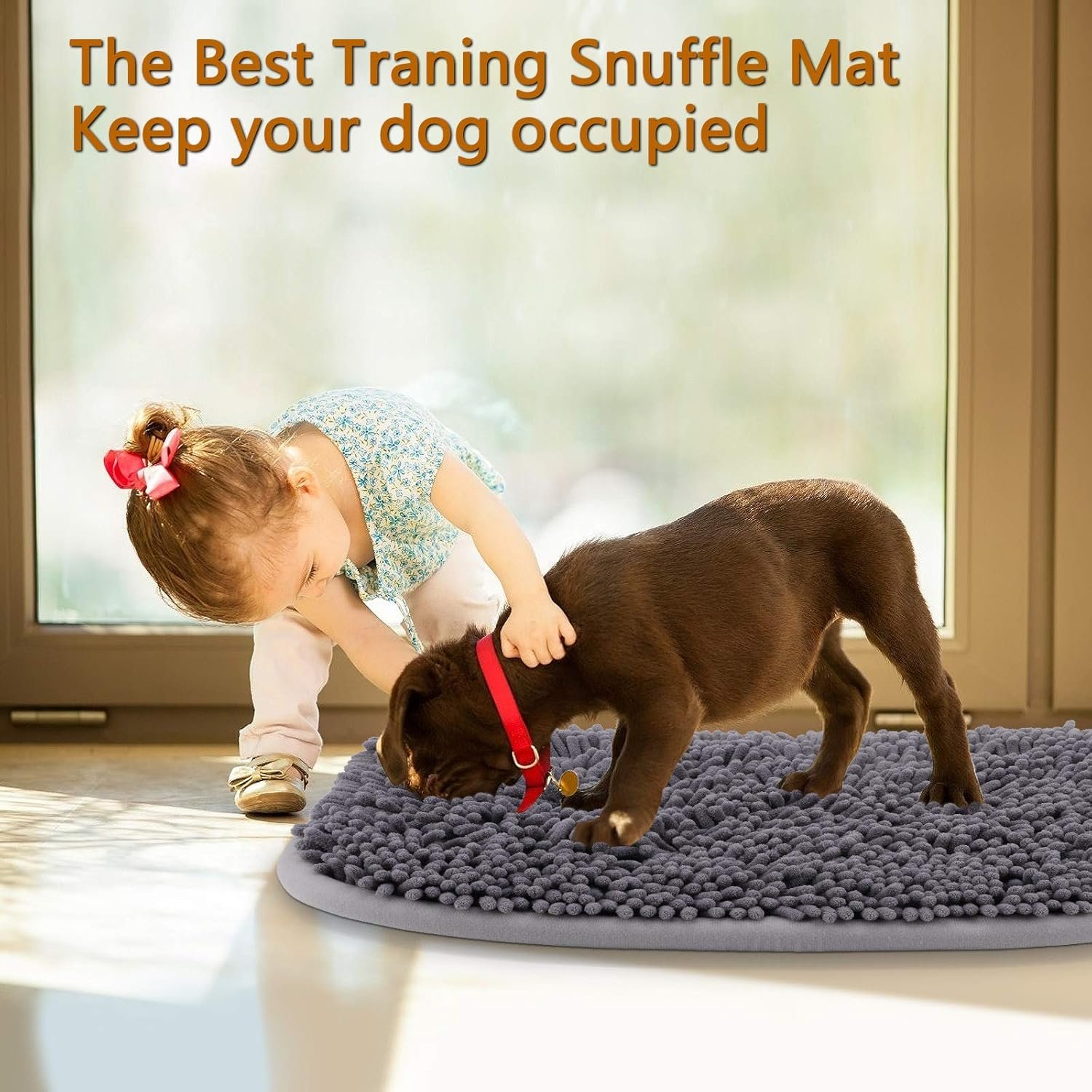 Rundik Snuffle Mat for Dogs, 17'' x 21'' Dog Sniffing Interactive Feeding Game Boredom, Puzzle Toys Encourages Natural Foraging Skills and Stress Relief Small/Medium/Large Dogs - Image 7