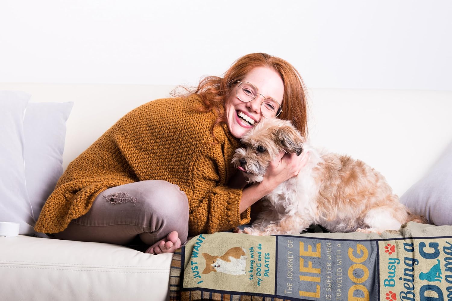 Dog Mom Gifts for Women, Dog Lovers Gifts, Presents for Dog Lovers/Moms Women, Doggie Blanket 50"x60", Presents from Doggie to Mom - Image 5