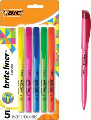 BIC Brite Liner Highlighters, Chise...
