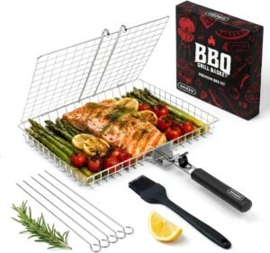 SHIZZO Grill Basket Gift Set – St...