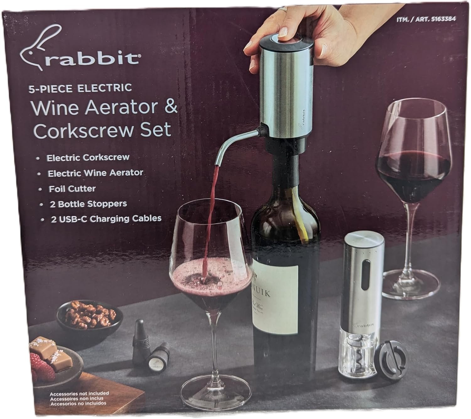 Rabbit Electric Wine Tool Set (5-Piece)