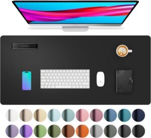 Aothia PU Leather Desk Pad & L...