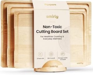 SMIRLY Wooden Cutting Board Set of ...
