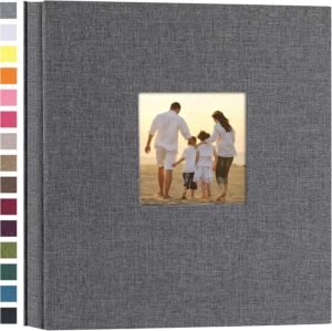 potricher Linen Hardcover Photo Alb...
