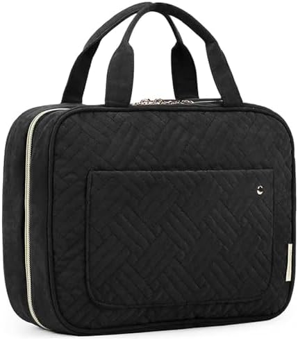 BAGSMART Hanging Toiletry Bag – Water-Resistant Travel & Dorm Organizer with Hook