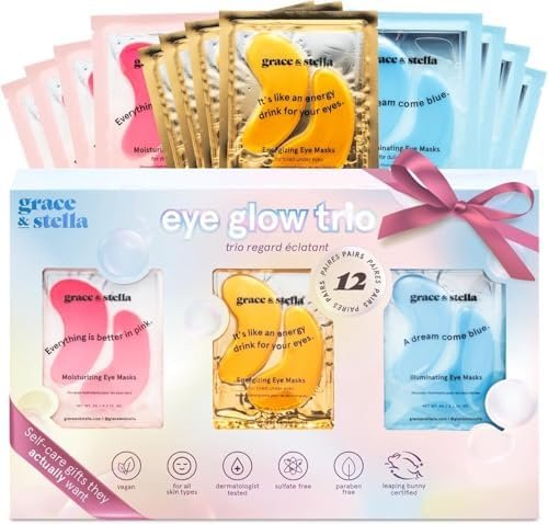 grace & stella Under-Eye Patches – 12 Pairs, Vegan & Cruelty-Free