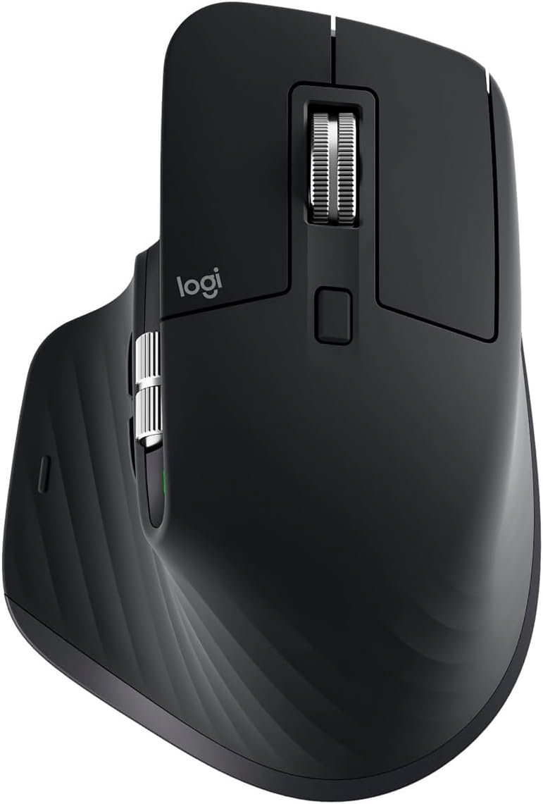 Logitech MX Master 3S Wireless Performance Mouse – Ergonomic, Quiet Clicks, USB-C