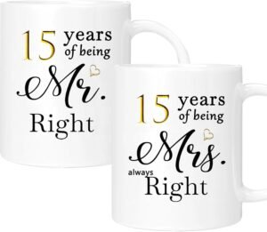 15 Year Anniversary Coffee Mug Gift...