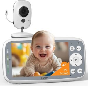 BOIFUN No-WiFi Baby Monitor with 4&...