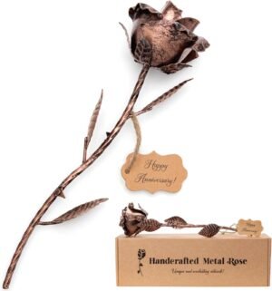 Copper Metal Rose — 7th Anniversa...
