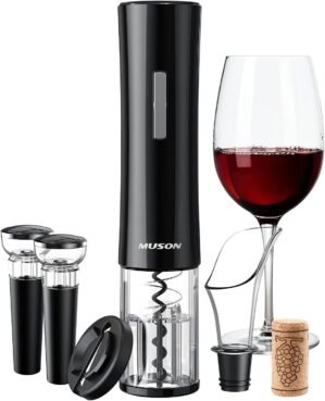 muson 4-in-1 Electric Wine Opener G...