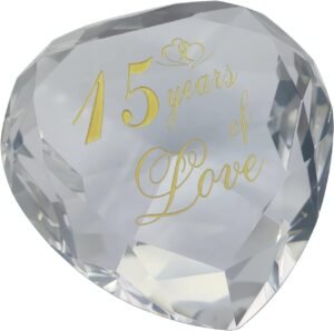 15th Anniversary Crystal Keepsake f...