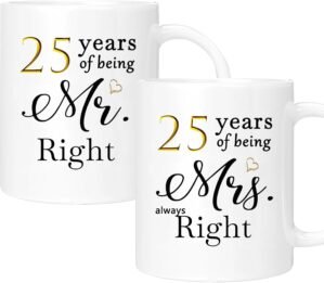 25 Year Anniversary Coffee Mug Gift...