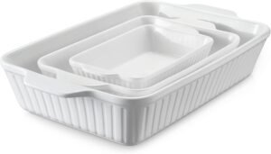 DOWAN Ceramic Baking Dish Set (3-Pi...